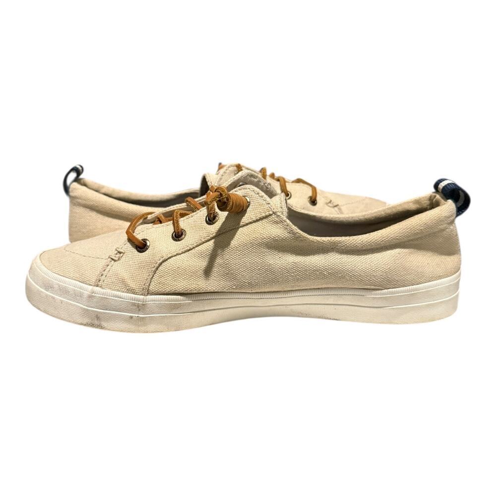 Sperry Top Sider Women’s Crest Vibe Linen Sneakers Boat Memory Foam Size 9.5 M - Picture 7 of 9